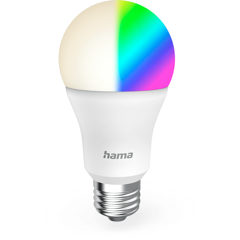 Hama Żarówka LED WIFI E27, 9W RGBW, MATTER biala