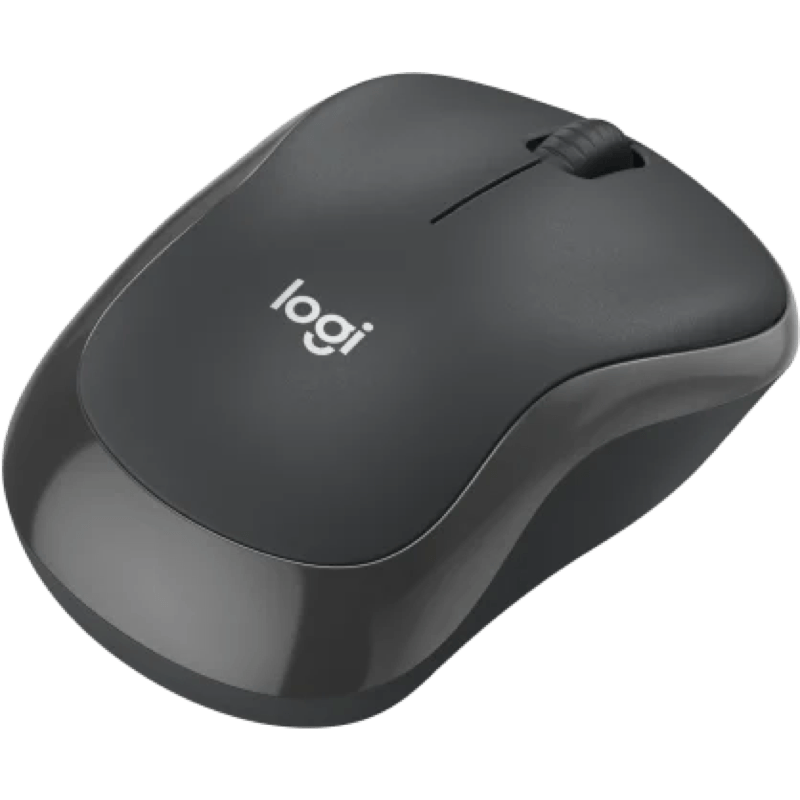 Bezprzewodowa mysz Logitech M240 dla biznesu grafitowa tył prawy obrót