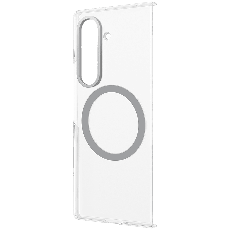 Etui ochronne magnetyczne oryginalne + szkło Samsung FOLD 7 BB transparentne tył lewy skos