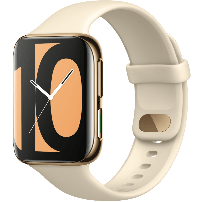 OPPO Watch 46 mm eSIM zloty front lewy obrot