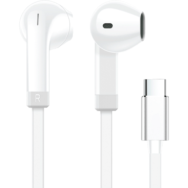 Słuchawki Type-C Vibe białe front