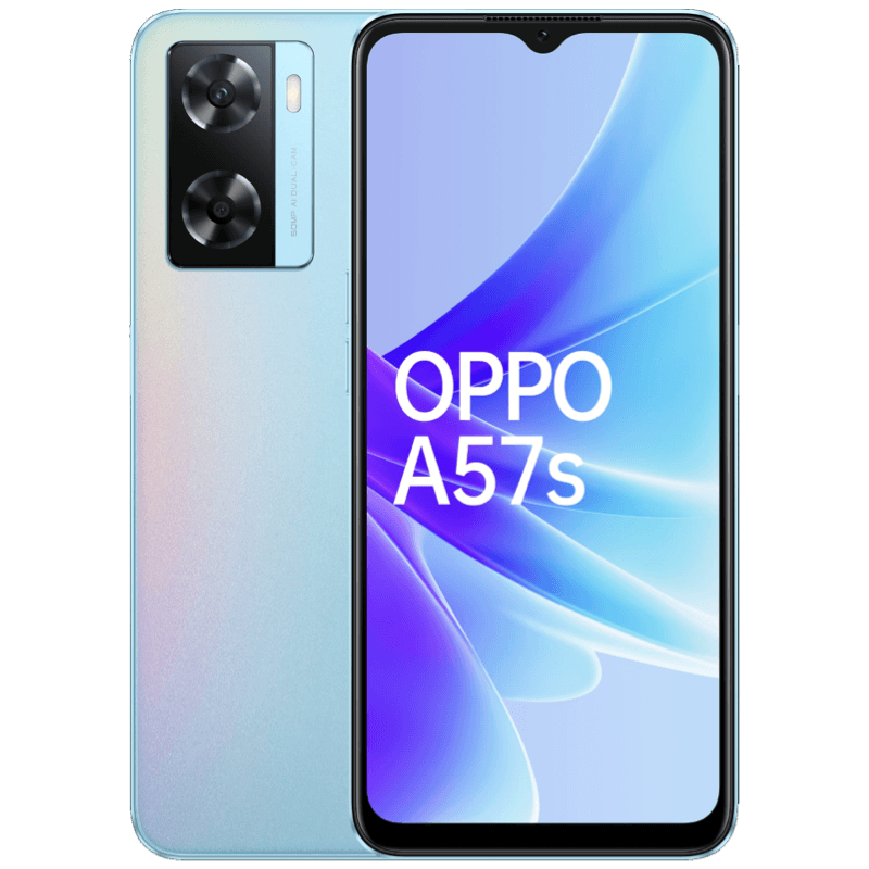 OPPO A57s niebieski front