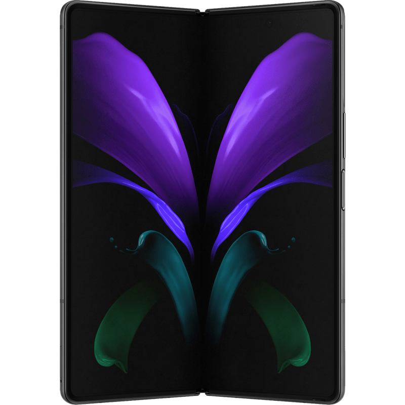 Samsung Galaxy Z Fold2 5G czarny rozlozony wnetrze