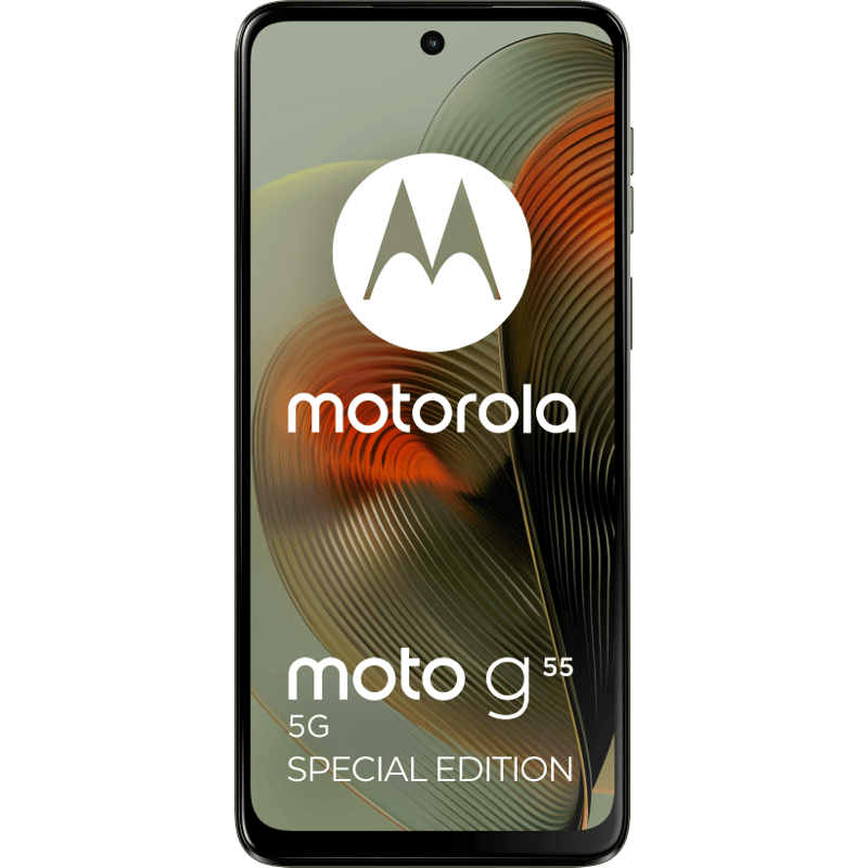 Motorola moto g55 5G special edition 12/256 GB oliwkowy front i tył