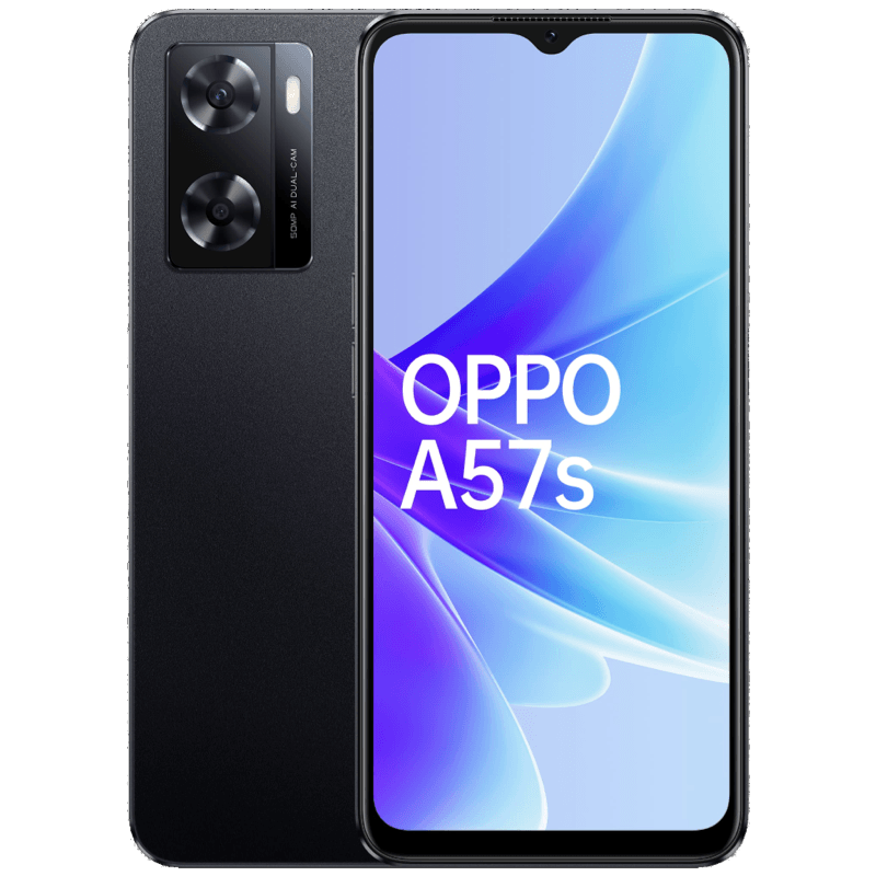 OPPO A57s czarny front