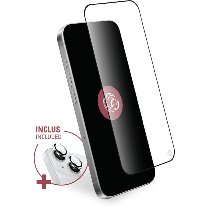 Szkło ochronne Ekran + Kamera Force Glass Original iPhone 16 BB szkło główne i na kamerę