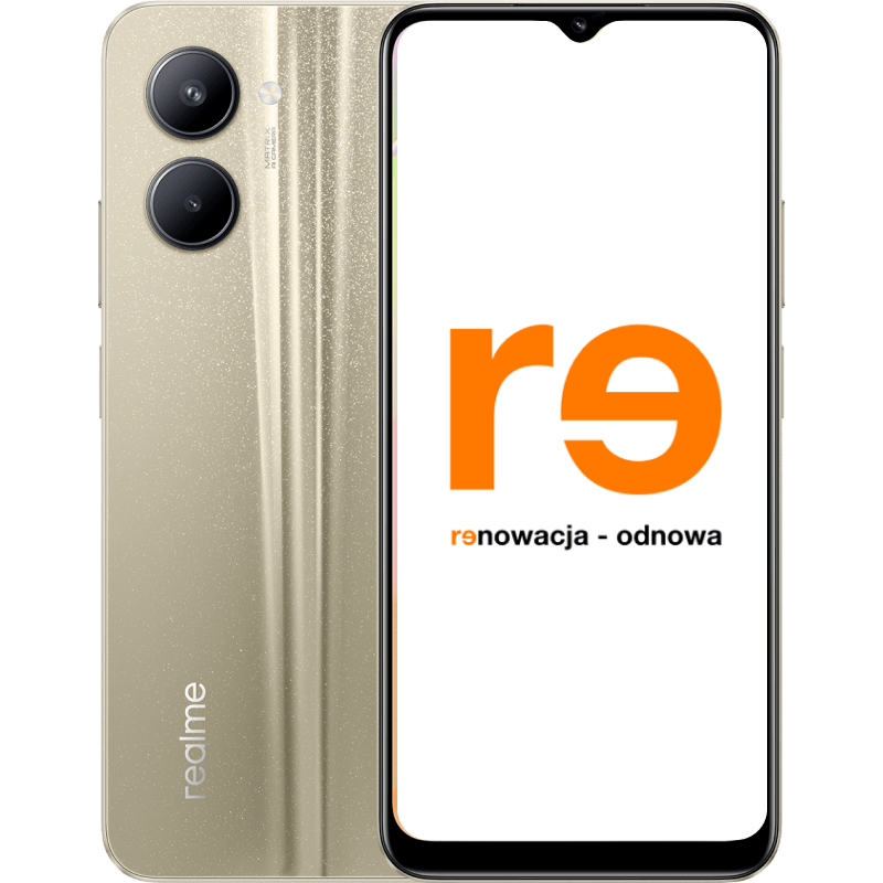 realme C33 - outlet zloty front