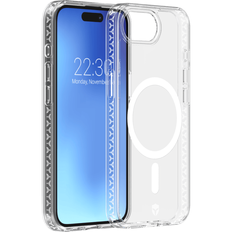 Etui ochronne Force Case z technologią MagSafe i dożywotnią gwarancją iPhone 16E BB transparent front i tył