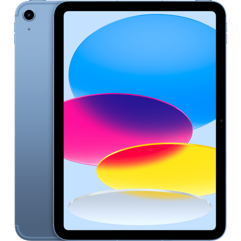 iPad 10,9" 64 GB eSIM 5G (gen. 10.) niebieski front