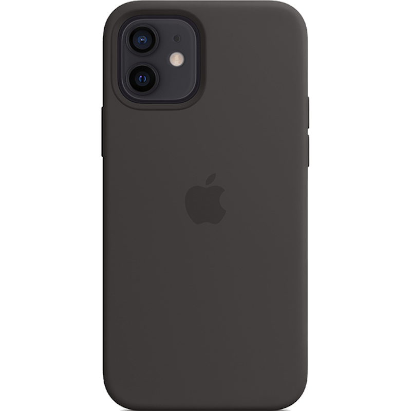 Etui Silicone Apple Case z MagSafe iPhone 12 czarne