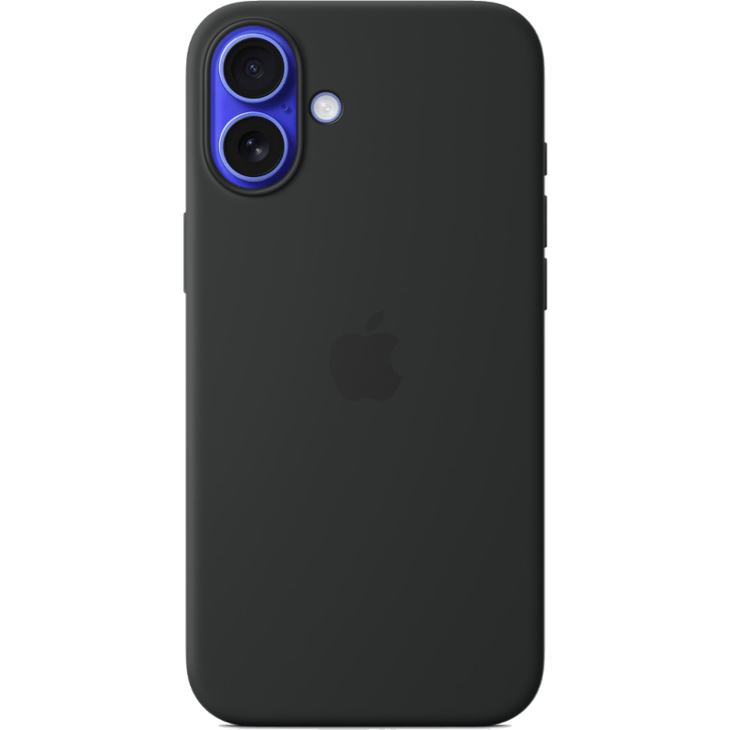 Etui iPhone 16 Plus Silicone Case with MagSafe czarne tył
