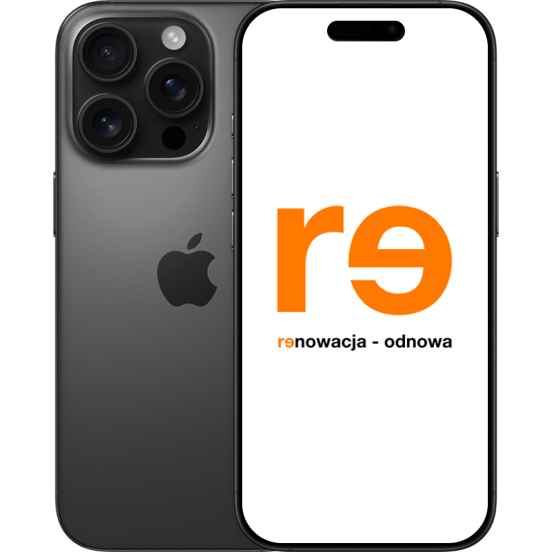 iPhone 16 Pro 5G - outlet tytanowy-czarny front