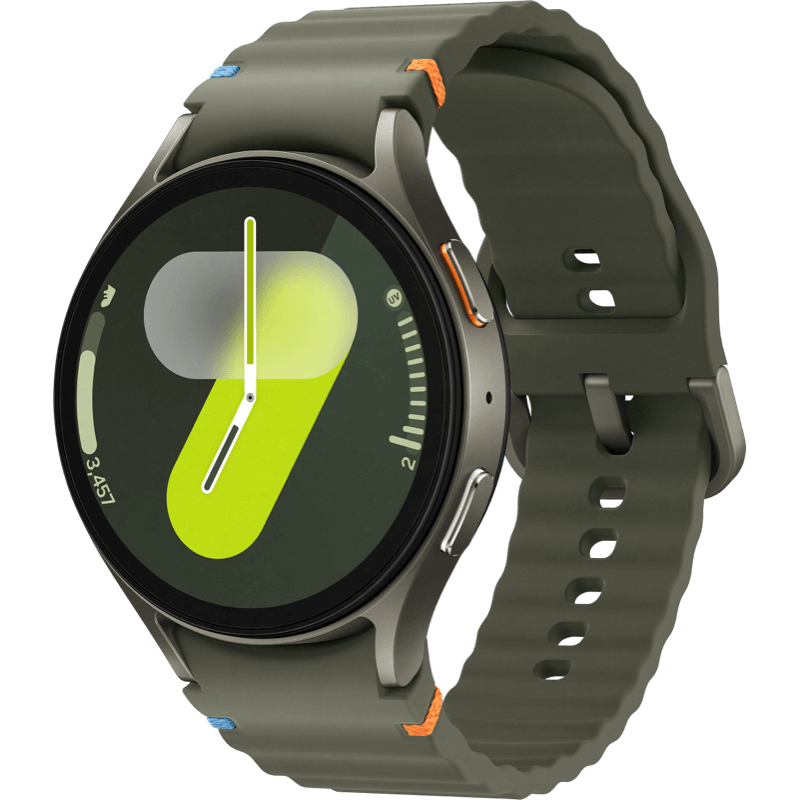 Samsung Galaxy Watch7 44mm eSIM zielony front lewy obrót
