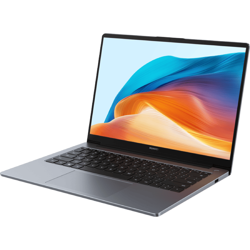 Laptop HUAWEI Matebook D14 (2024) szary front lewy obrót