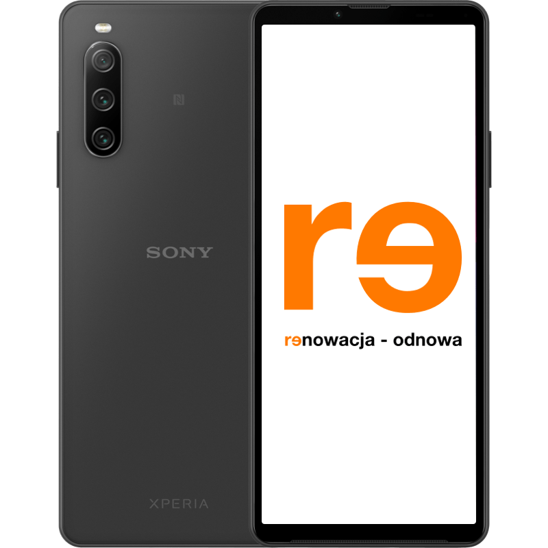 Sony Xperia 10 IV 5G 6/128GB - odnowiony czarny front