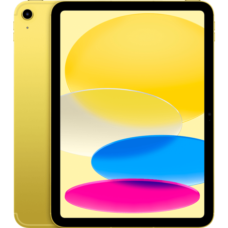 iPad 10,9" 64 GB eSIM 5G (gen. 10.) zolty front