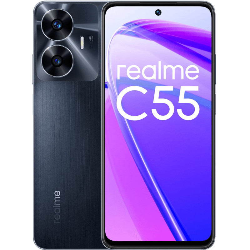 realme C55 8/256GB czarny front