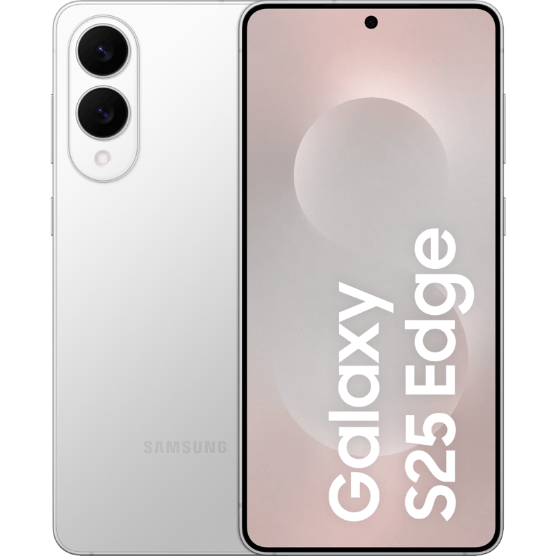 Samsung Galaxy S25 Edge srebrny front i tył