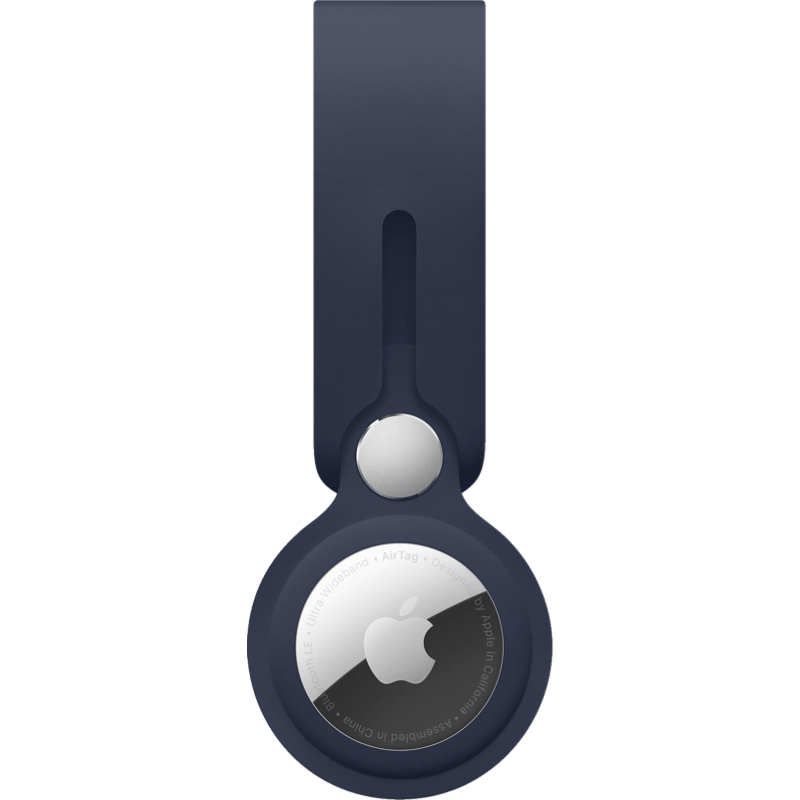 Apple AirTag + granatowa opaska front