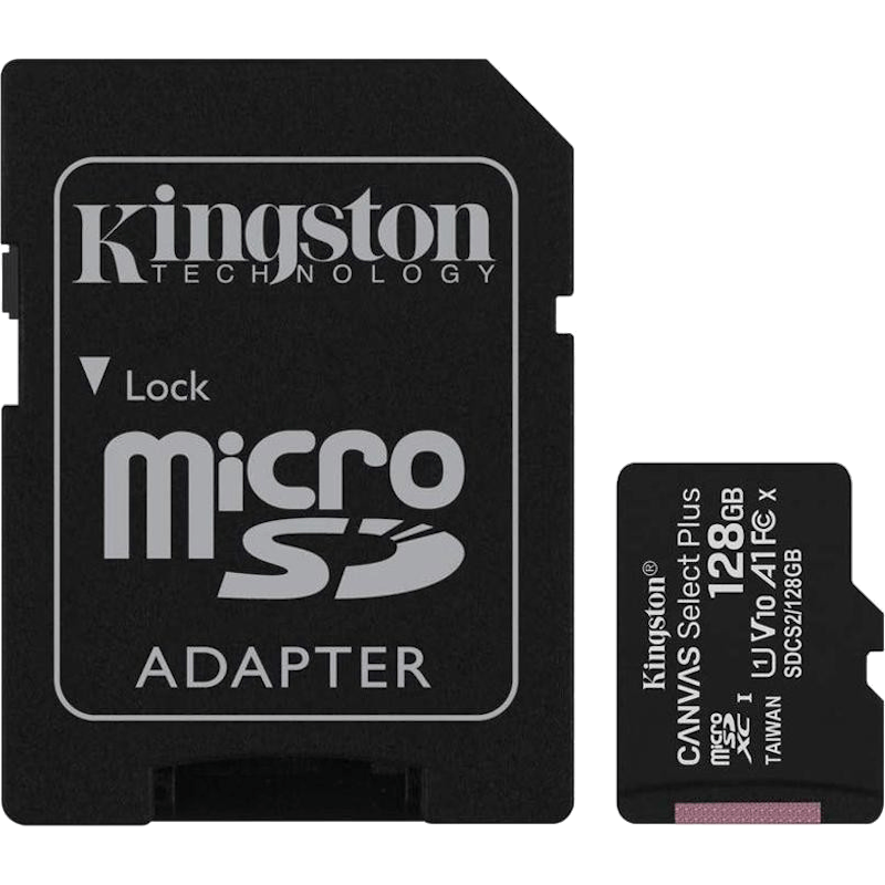 Karta pamięci Kingstone MicroSD 128GB 100MB + adapter