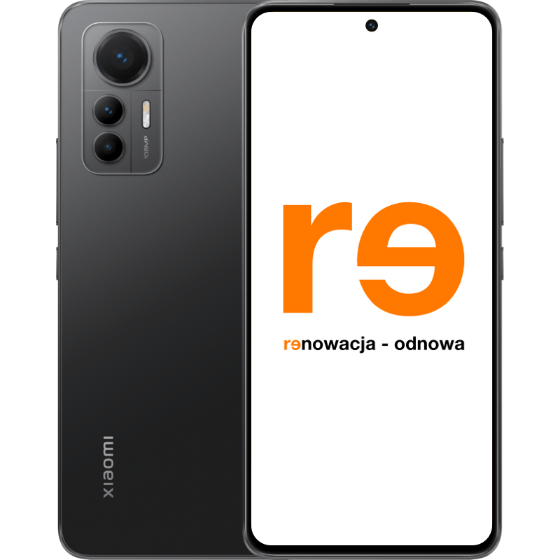 Xiaomi 12 Lite 5G 8/128GB - outlet czarny front