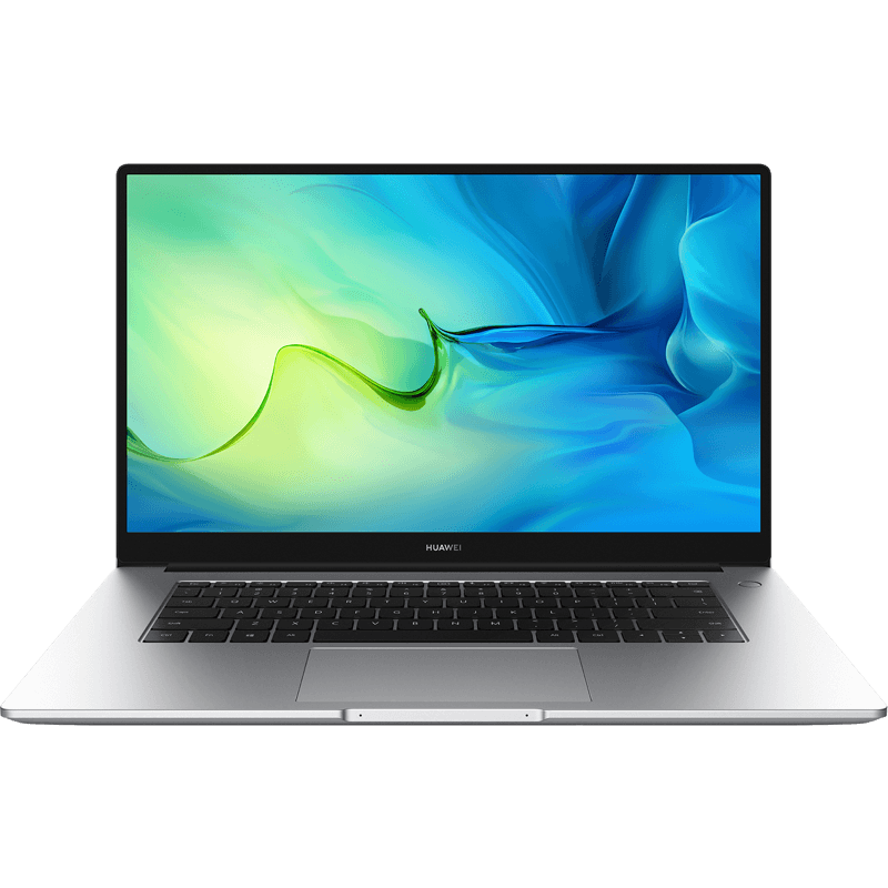 Huawei MateBook D15 2021 srebrny front