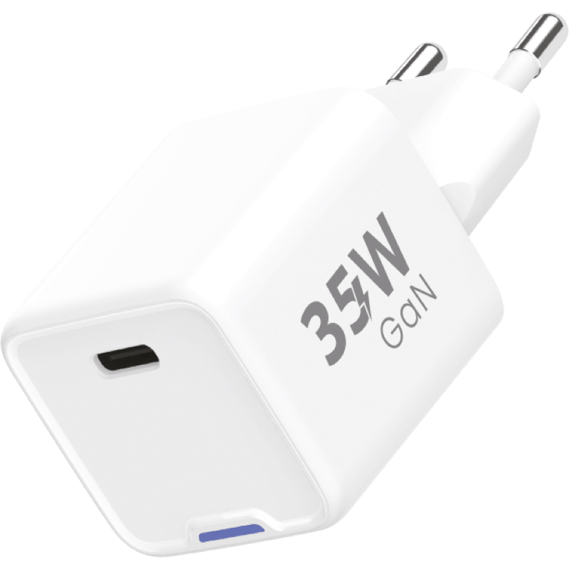 Ładowarka sieciowa WG GaN PD 35W  Type C biała z góry