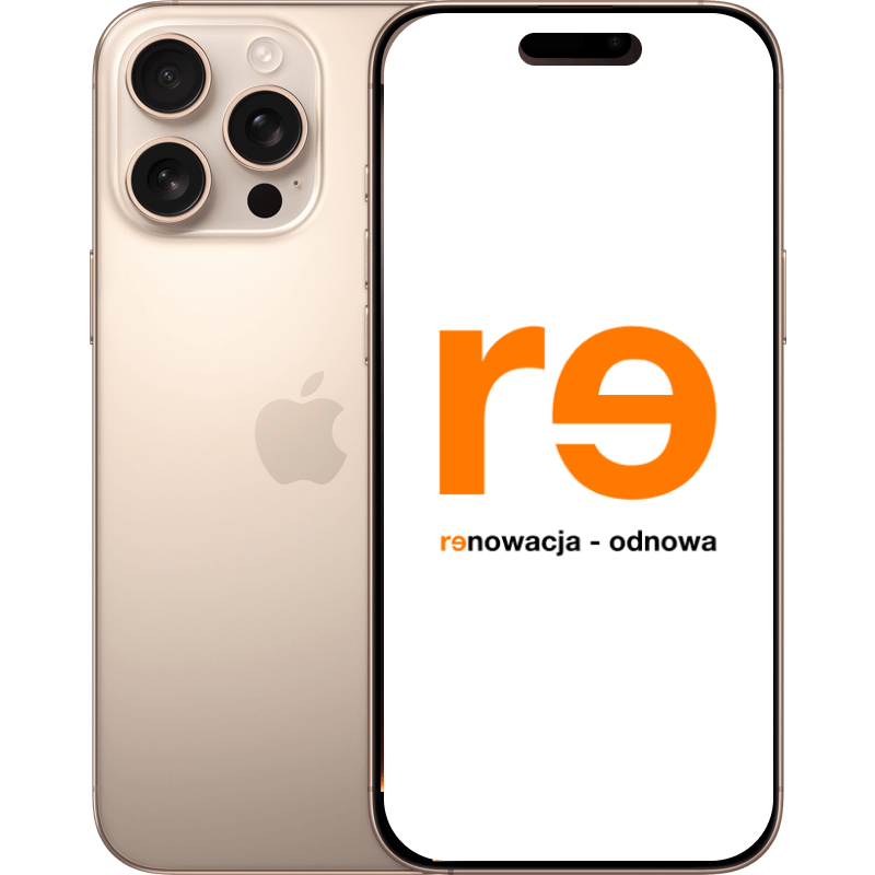 iPhone 16 Pro Max 5G - outlet tytanowy-pustynny front