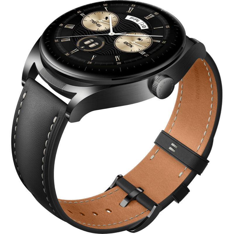 Huawei Watch Buds czarny front skos