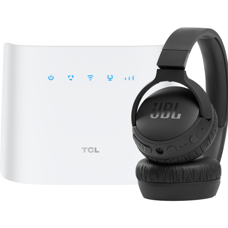 TCL LINKHUB Cat. 6. Home Station HH63V1 bialy + JBL T660 czarne