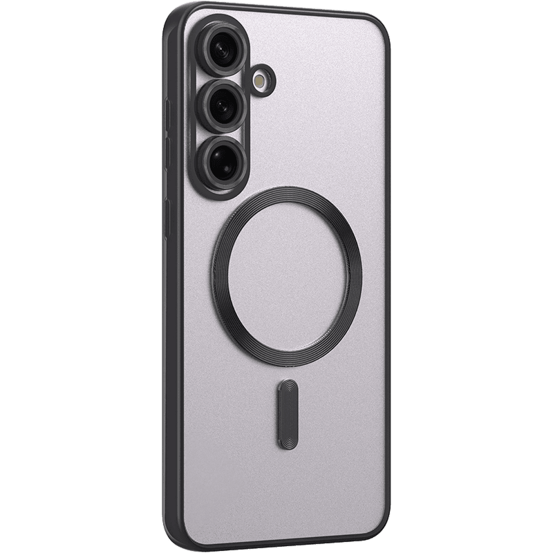 Etui WG Magic Eye do Samsung Galaxy S25 FE 5G czarne tył prawy skos