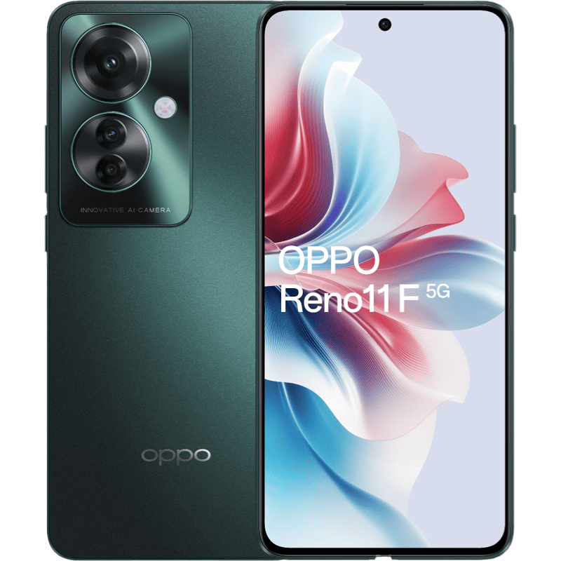 OPPO Reno11 F 5G 8/256 GB zielony front i tył