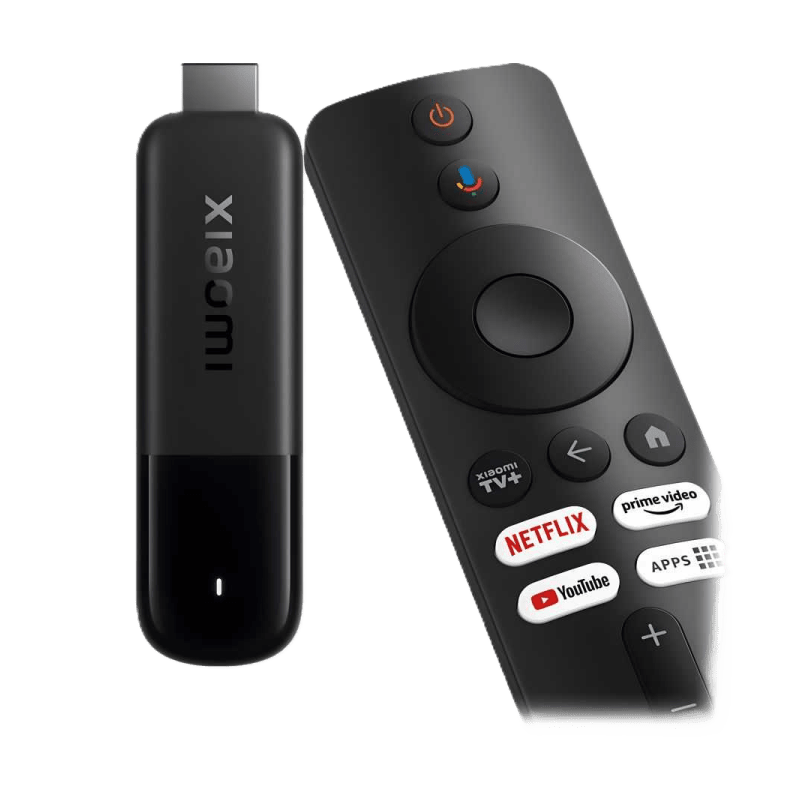 Xiaomi Smart TV Stick 4K 2nd gen czarny front z pilotem