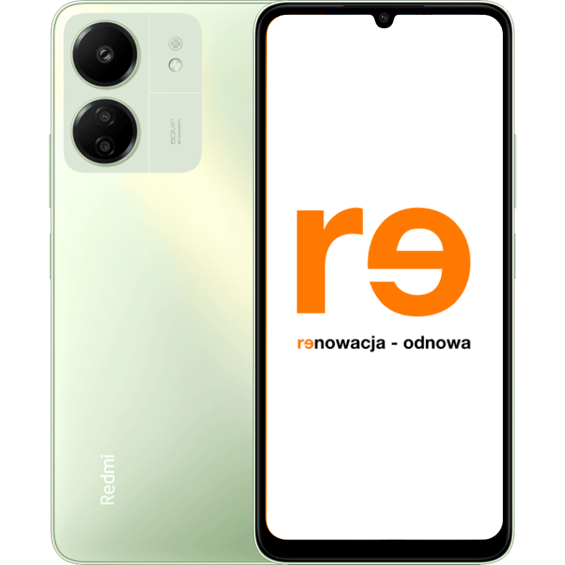 Xiaomi Redmi 13C 4/128 GB - outlet zielony front