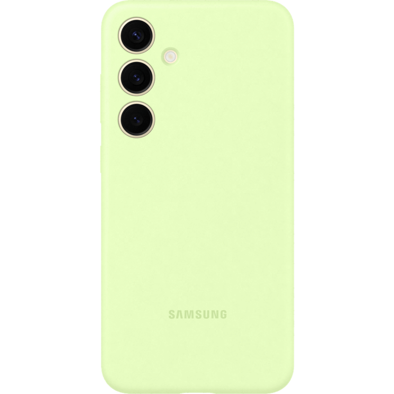 Etui Samsung Silicone Case do Samsung Galaxy S24+ 5G tył wariant jasnozielony