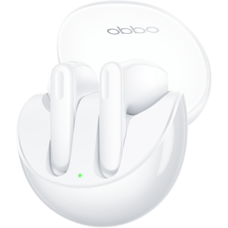 Słuchawki OPPO Enco Air3 biale front lewy obrot