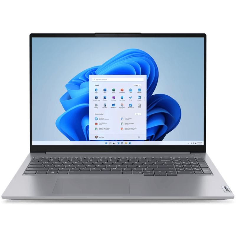 Laptop Lenovo ThinkBook 16 G6 16″ Intel i5-1335U 8GB 512GB Win11Pro z 3-letnia gwarancja On-site szary front