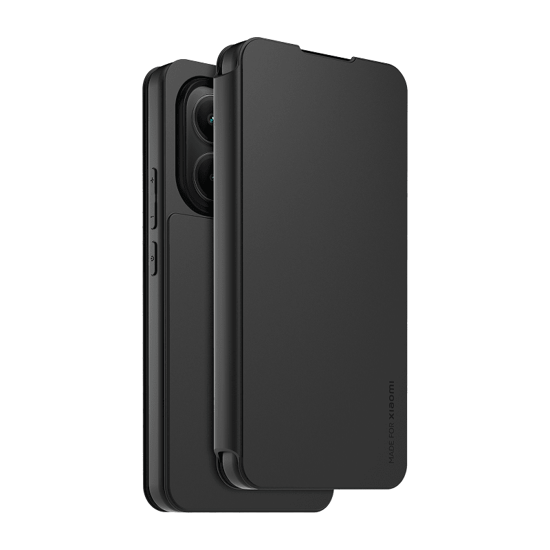 Etui ochronne book Made for Xiaomi Redmi 15C BB czarne front tył skos