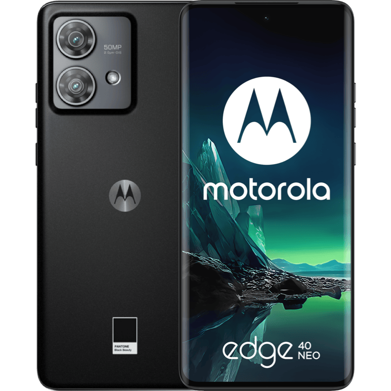 Motorola edge 40 neo 5G 12/256GB czarny front i tył