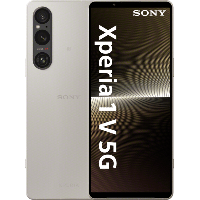 Sony Xperia 1 V 5G srebrny front