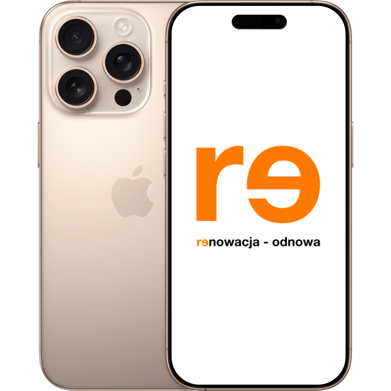 iPhone 16 Pro 5G - outlet tytanowy-pustynny front