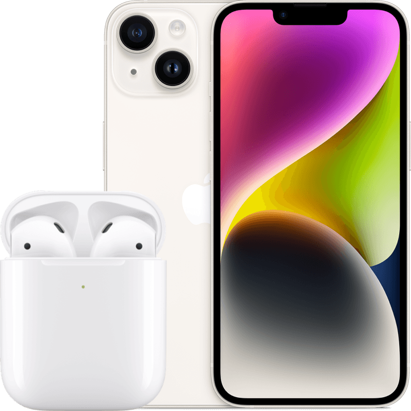 iPhone 14 128GB 5G + AirPods z etui ładującym cena, dane, opinie