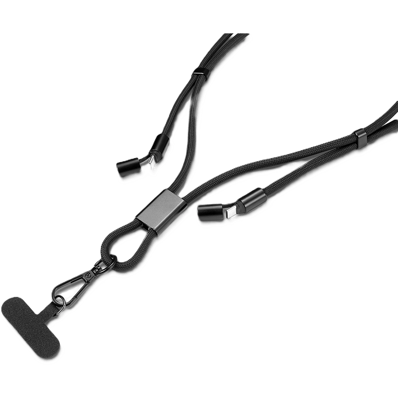 Pasek Crossbody z funkcją kabla 120cm Type C – Type C 60W tył 2