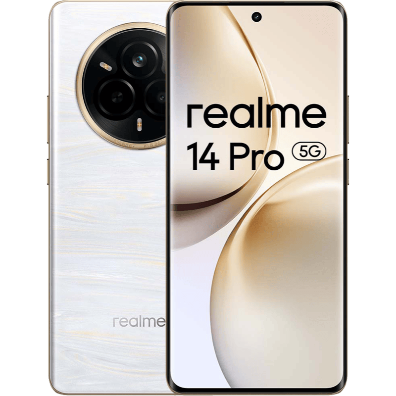 realme 14 Pro 5G 8/256GB biały front i tył