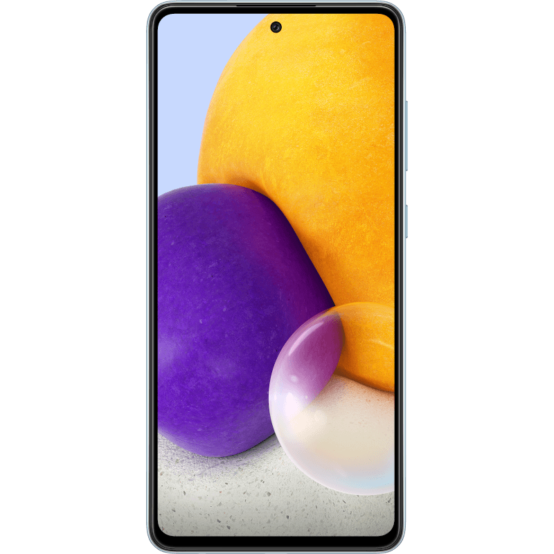 Samsung Galaxy A72 niebieski front