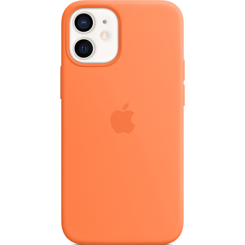 Etui Silicone Apple Case z MagSafe iPhone 12 Mini pomarańczowe