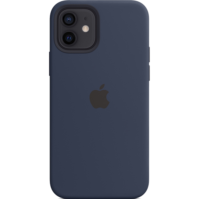 Etui Silicone Apple Case z MagSafe iPhone 12 niebieskie
