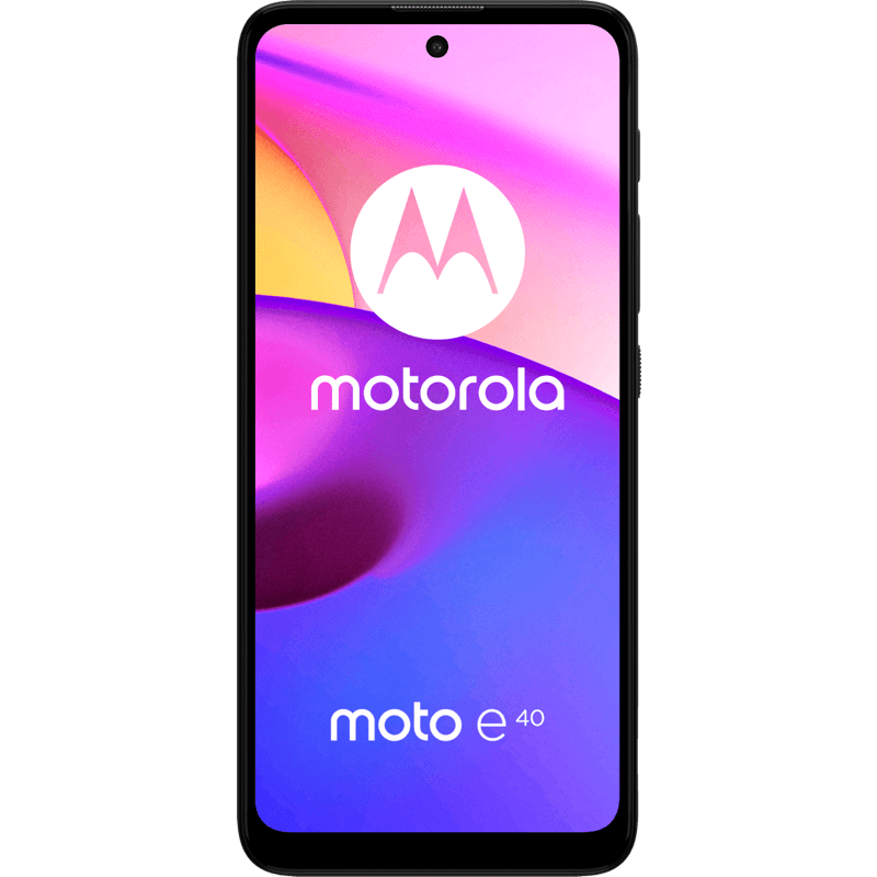 Motorola moto e40 4/64GB czarny przod