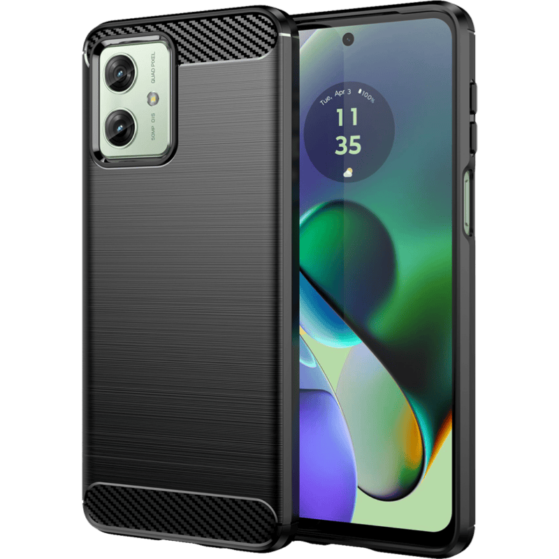 Etui WG Carbon Motorola Moto G54 5G/G54 Power 5G, czarne