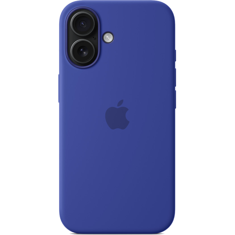 Etui iPhone 16 Silicone Case with MagSafe ultramarine-niebieski tył